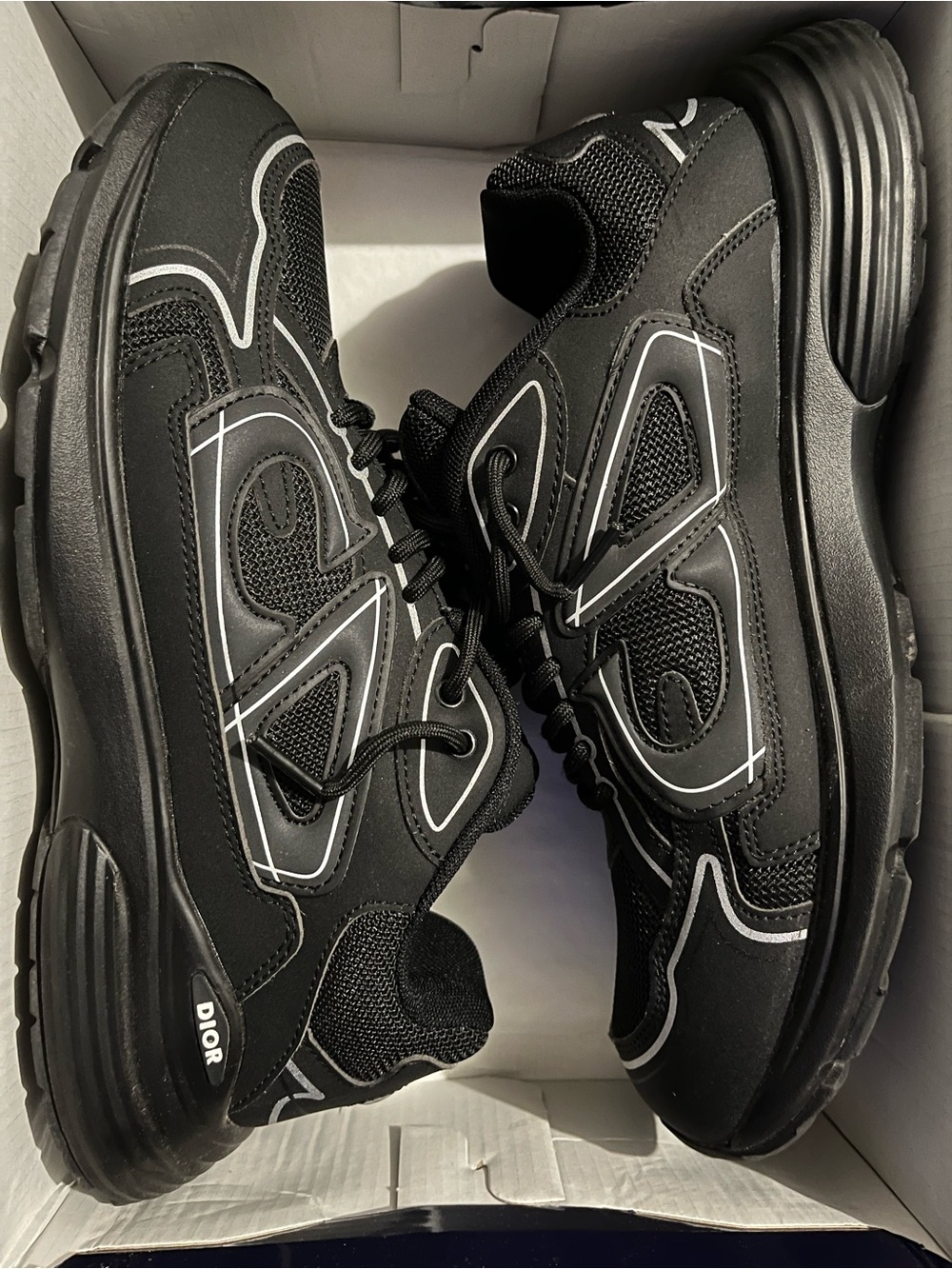 & Other Stories Men’s Black Sneakers with White Accents